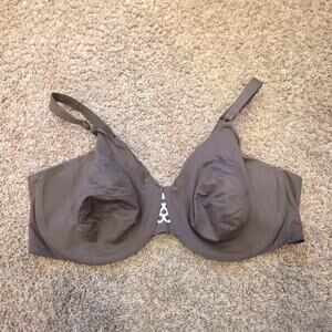 Olga to a Tee greyish nude contour underwire bra 40DD